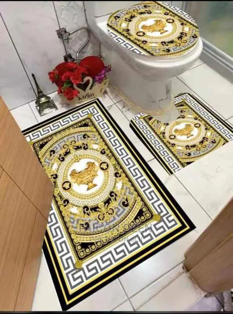 Bathroom Toilet Set Mat(Available in Diff Colors Design