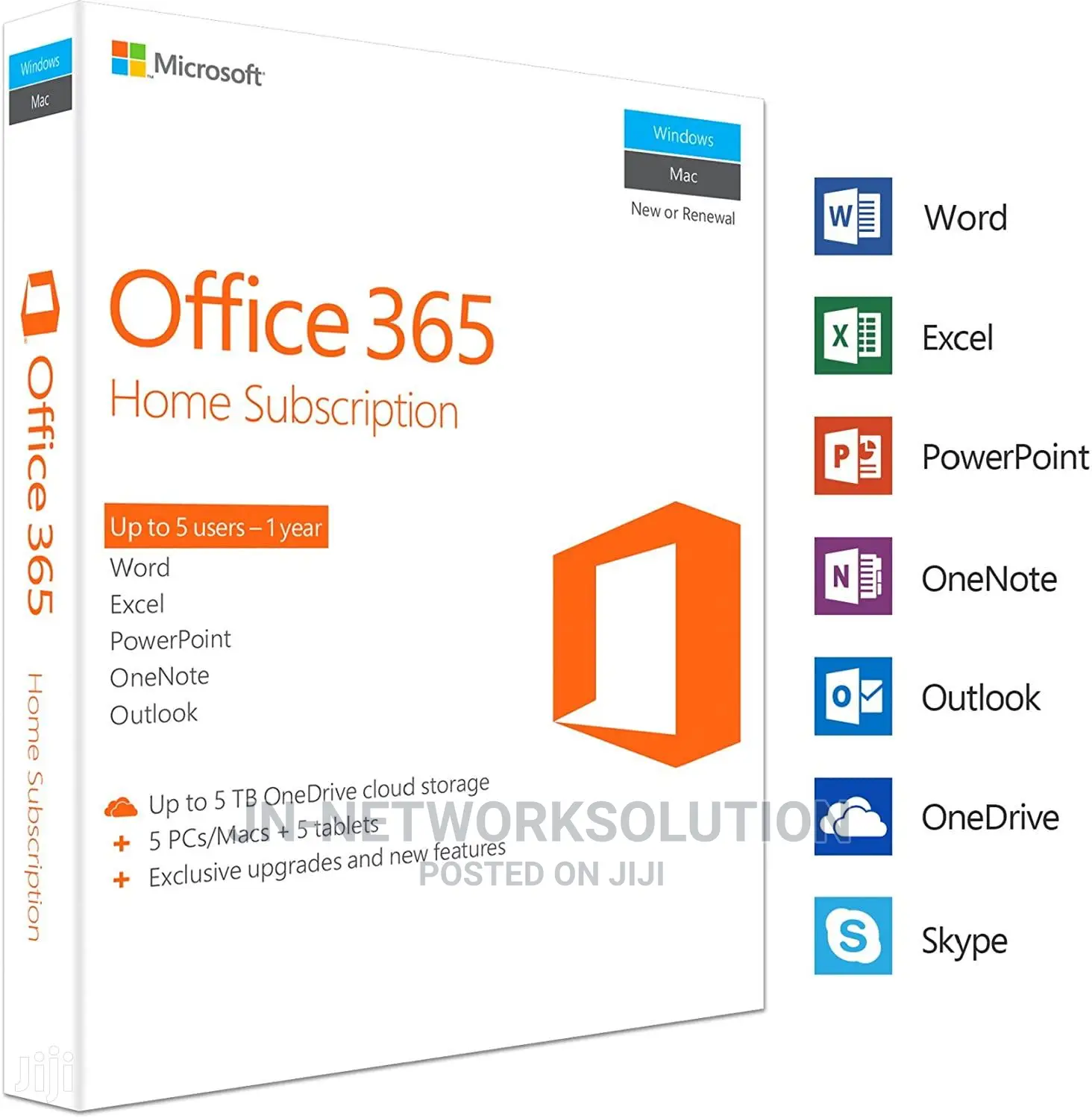 Microsoft Office 365 Family Accounts 1year 1pcs