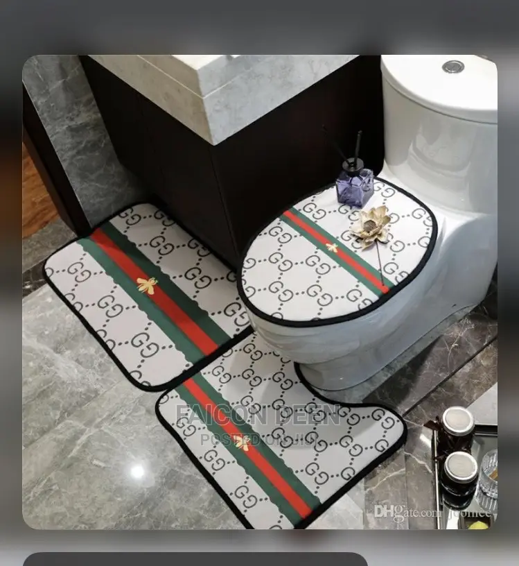 Original Quality Bathroom Toilet Set Mat(In Diff Designs