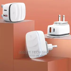 LDNIO Wall Charger LED Lamp 20W PD USB Fast Charge iPhone 13