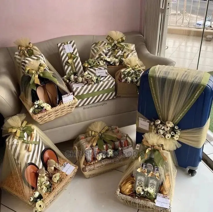 Wrapping of Dowry or Engagement Items