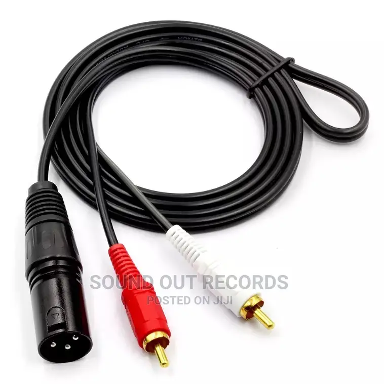 Male/Female XLR to Male Rca Cables