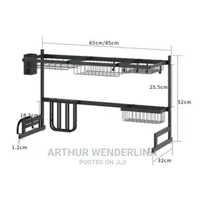 Stainless Dish Drainer Over the Sink Drying Rack