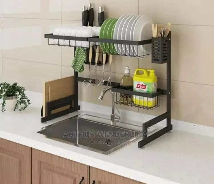 Stainless Dish Drainer Over the Sink Drying Rack