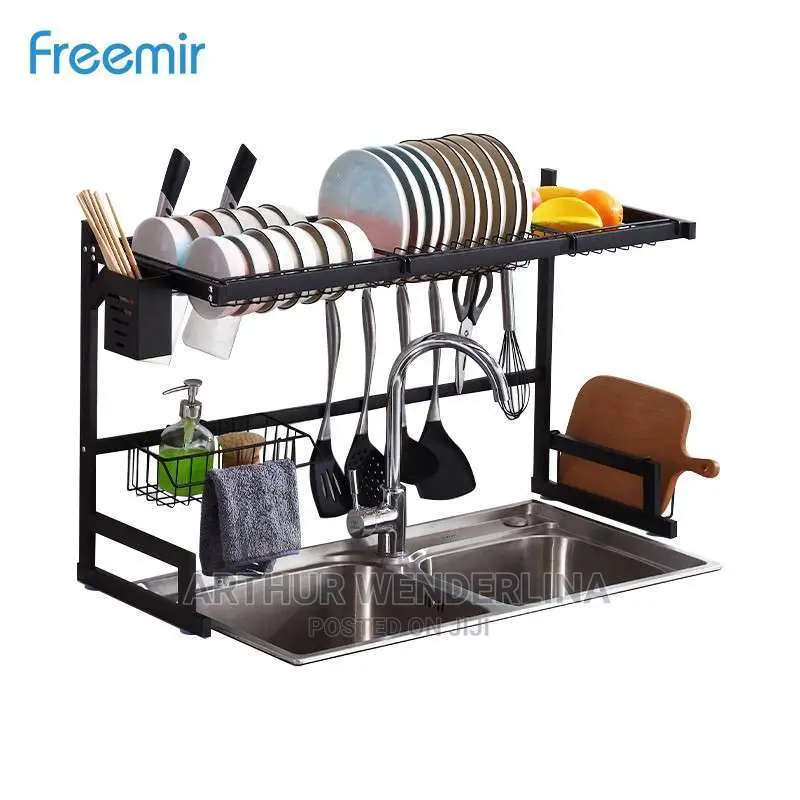 Stainless Dish Drainer Over the Sink Drying Rack