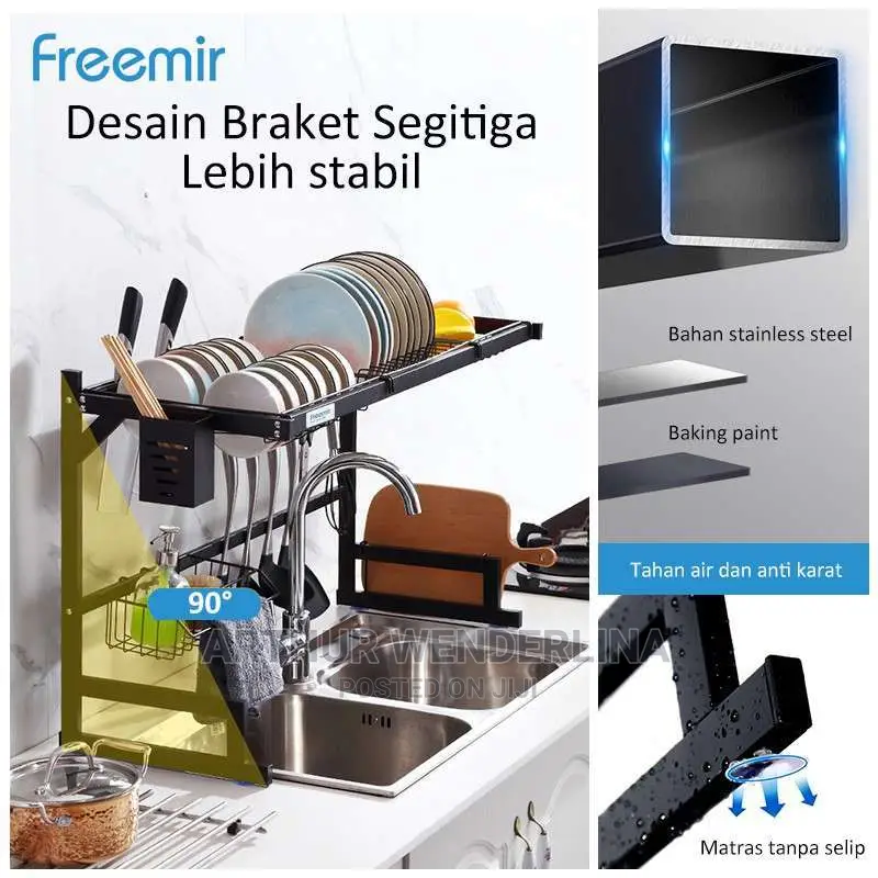 Stainless Dish Drainer Over the Sink Drying Rack