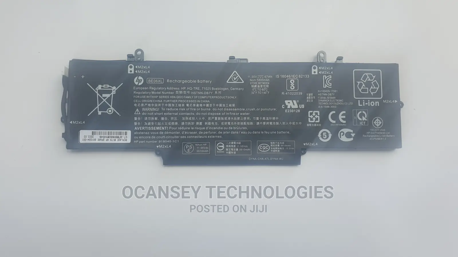 Original HP BE06XL Battery for HP Elitebook 1040 G4 Folio Se