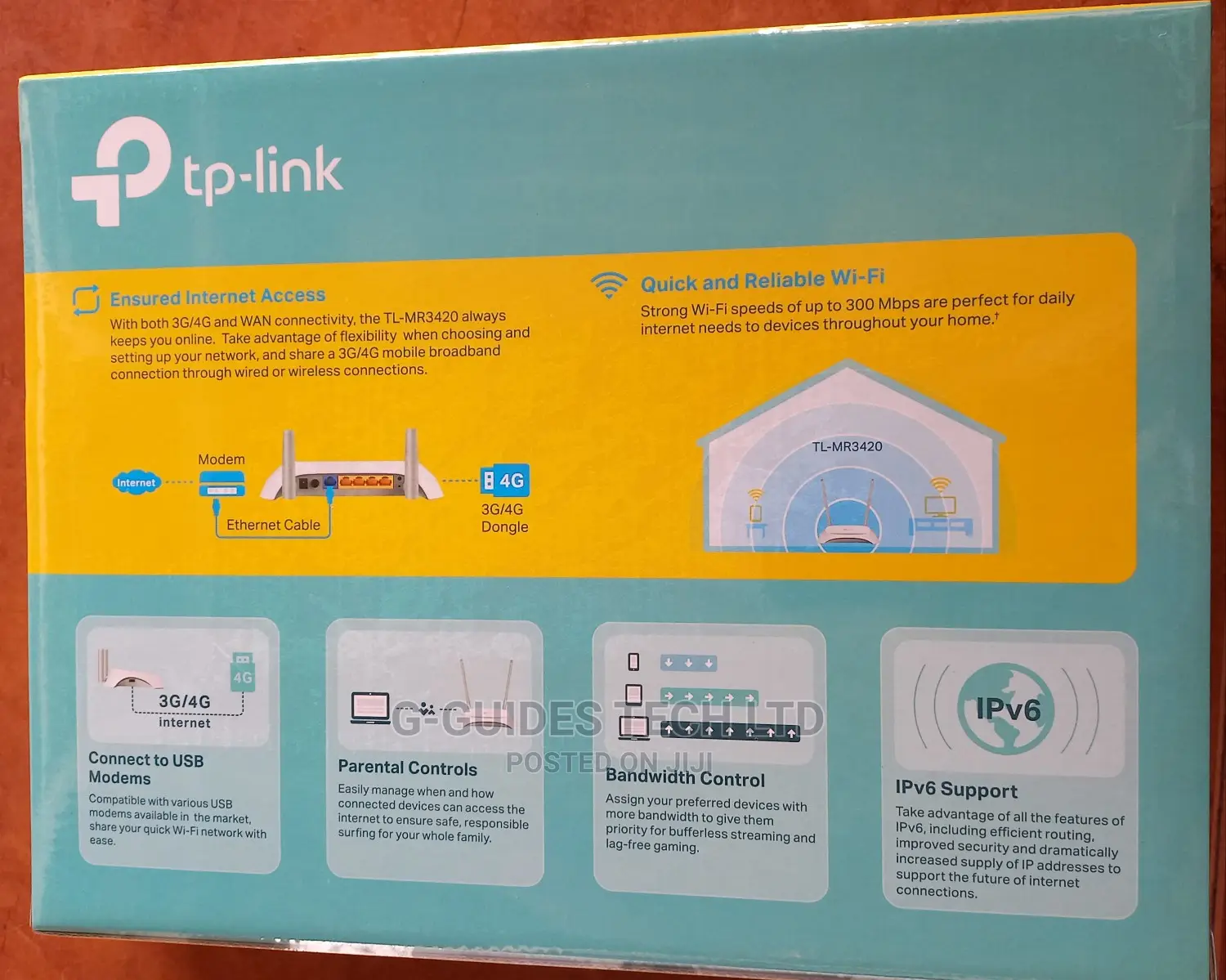 Tp-Link 3g/4g Wireless N Router With USB Sharing Port