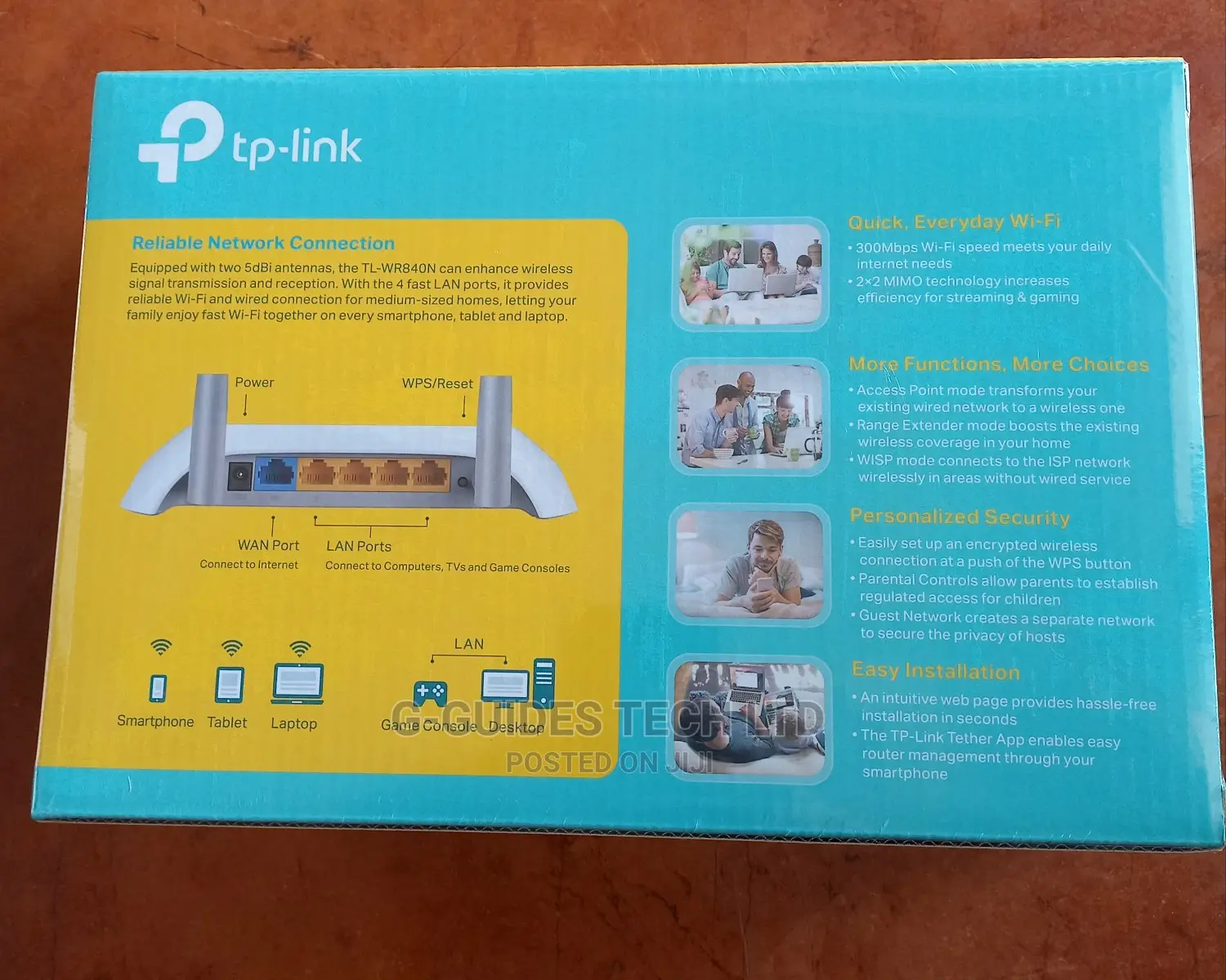 Tp-Link 300mbps Wireless N Router 4 in 1 (TL-WR840N)