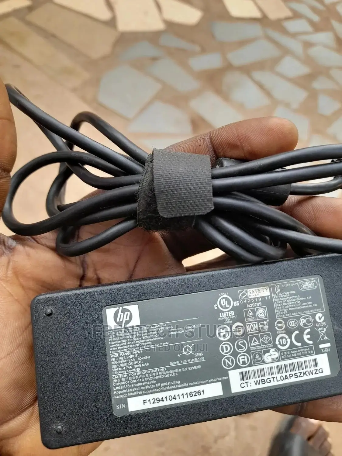 HP Big Pin 90w Complete Charger Original