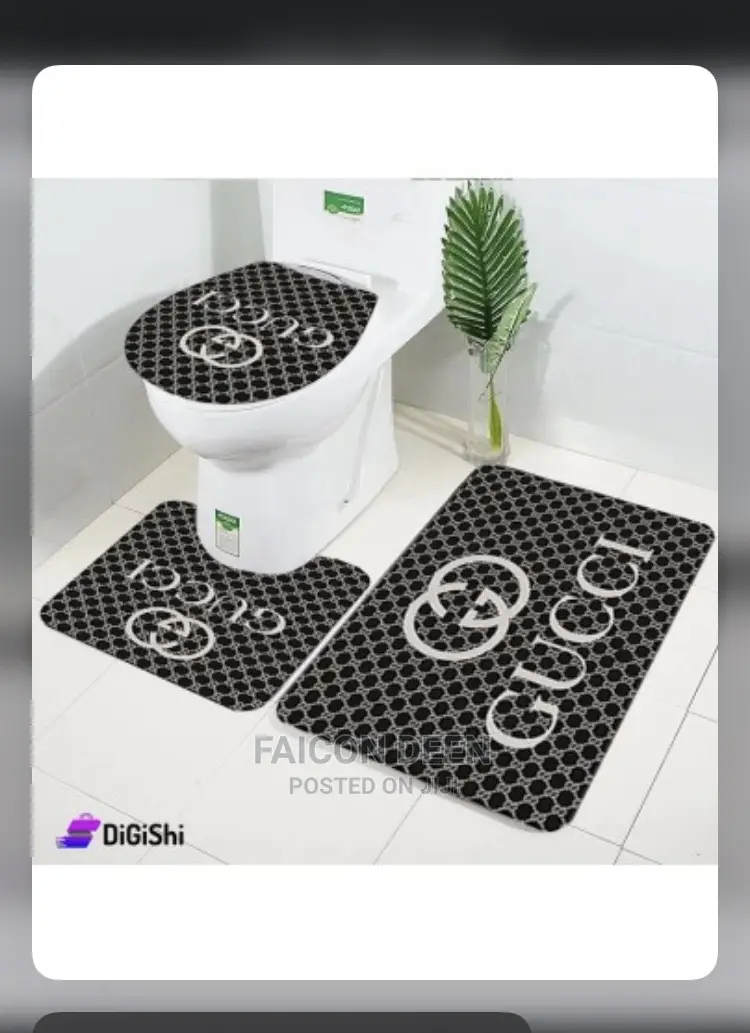Toilet Bathroom Set Mat(Aslo in Diff Colors Designs