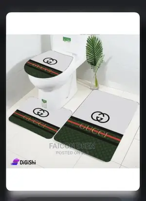 Toilet Bathroom Set Mat(Also In Diff Colors Design