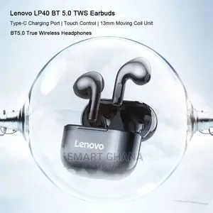 Lenovo LP40 Bluetooth 5.0 True Wireless Sport Headset -Black