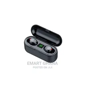 Wireless Bluetooth 5.0 Earphones - 2200mah - Black