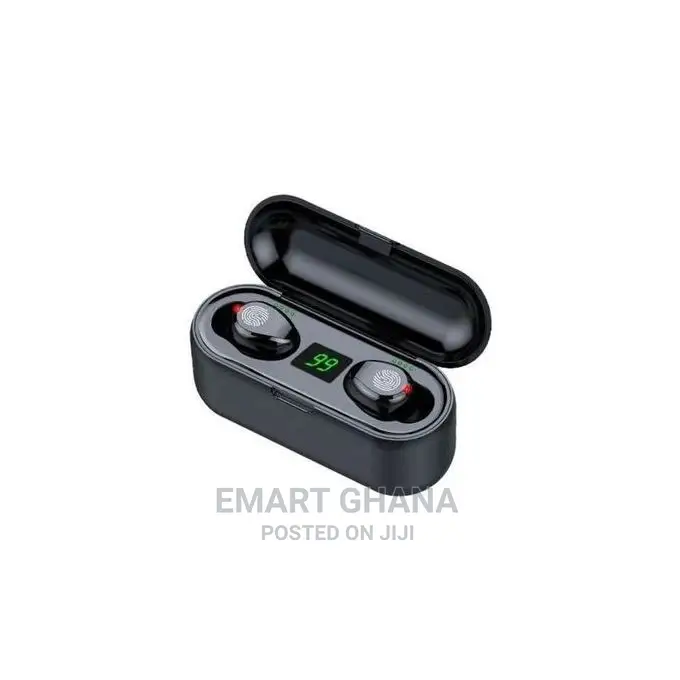 Wireless Bluetooth 5.0 Earphones - 2200mah - Black
