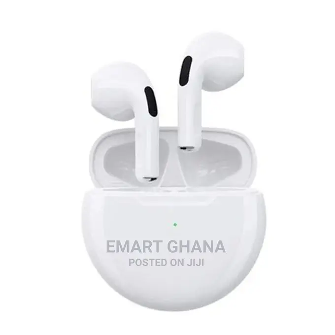 TWS Air Pro 6 Bluetooth Earphone - White