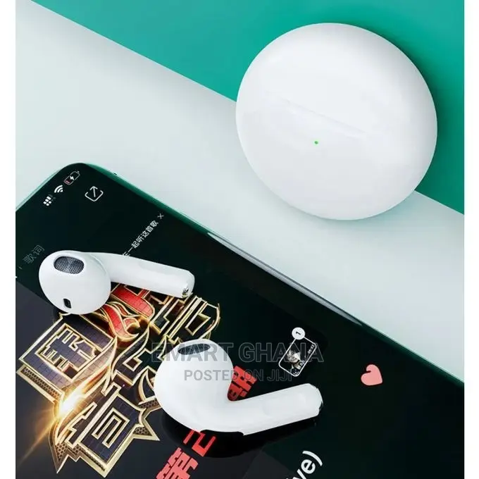 TWS Air Pro 6 Bluetooth Earphone - White