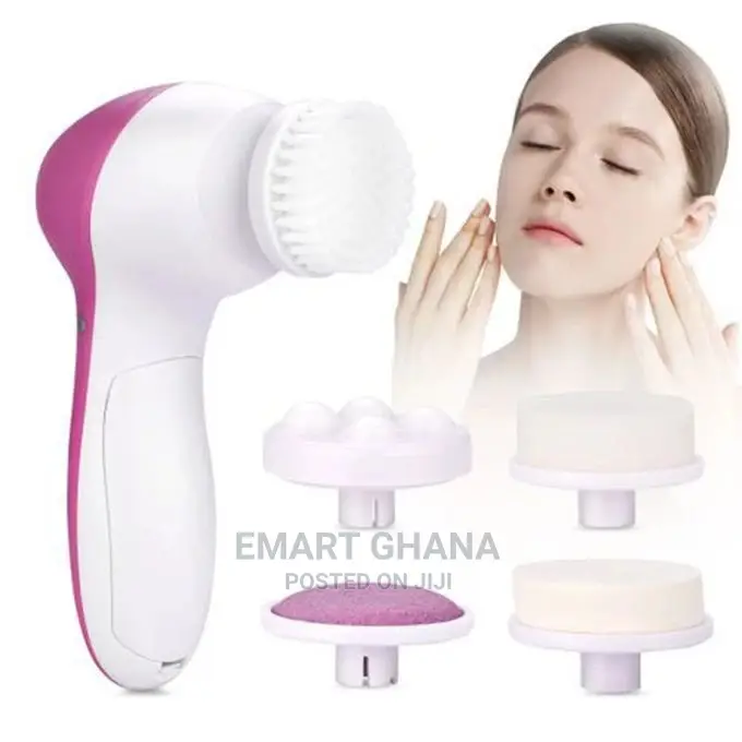 Fashion Electric Facial Cleansing Brush - Pink