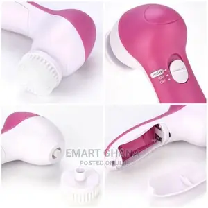 Fashion Electric Facial Cleansing Brush - Pink