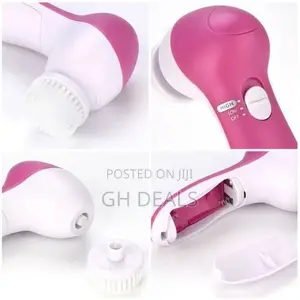 Fashion Electric Facial Cleansing Brush - Pink