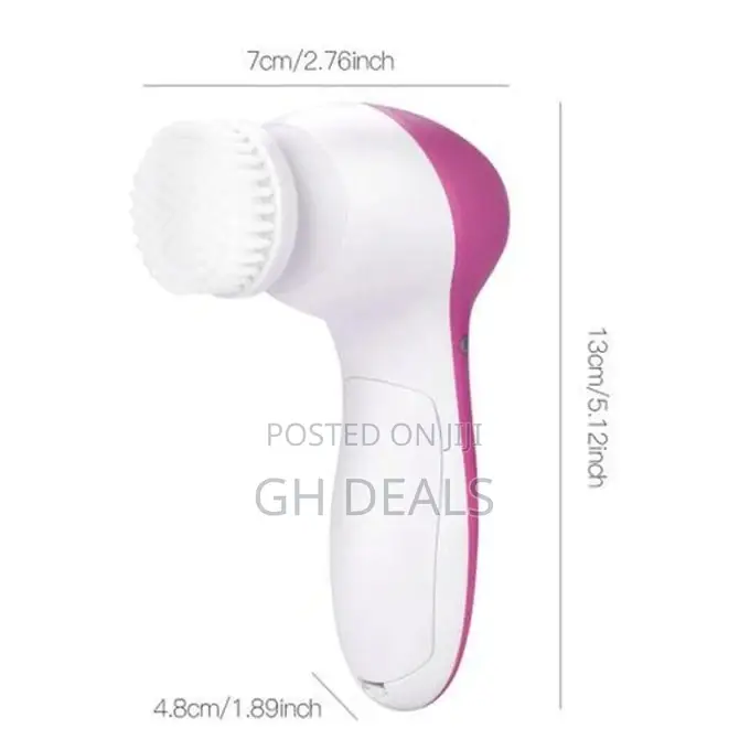 Fashion Electric Facial Cleansing Brush - Pink