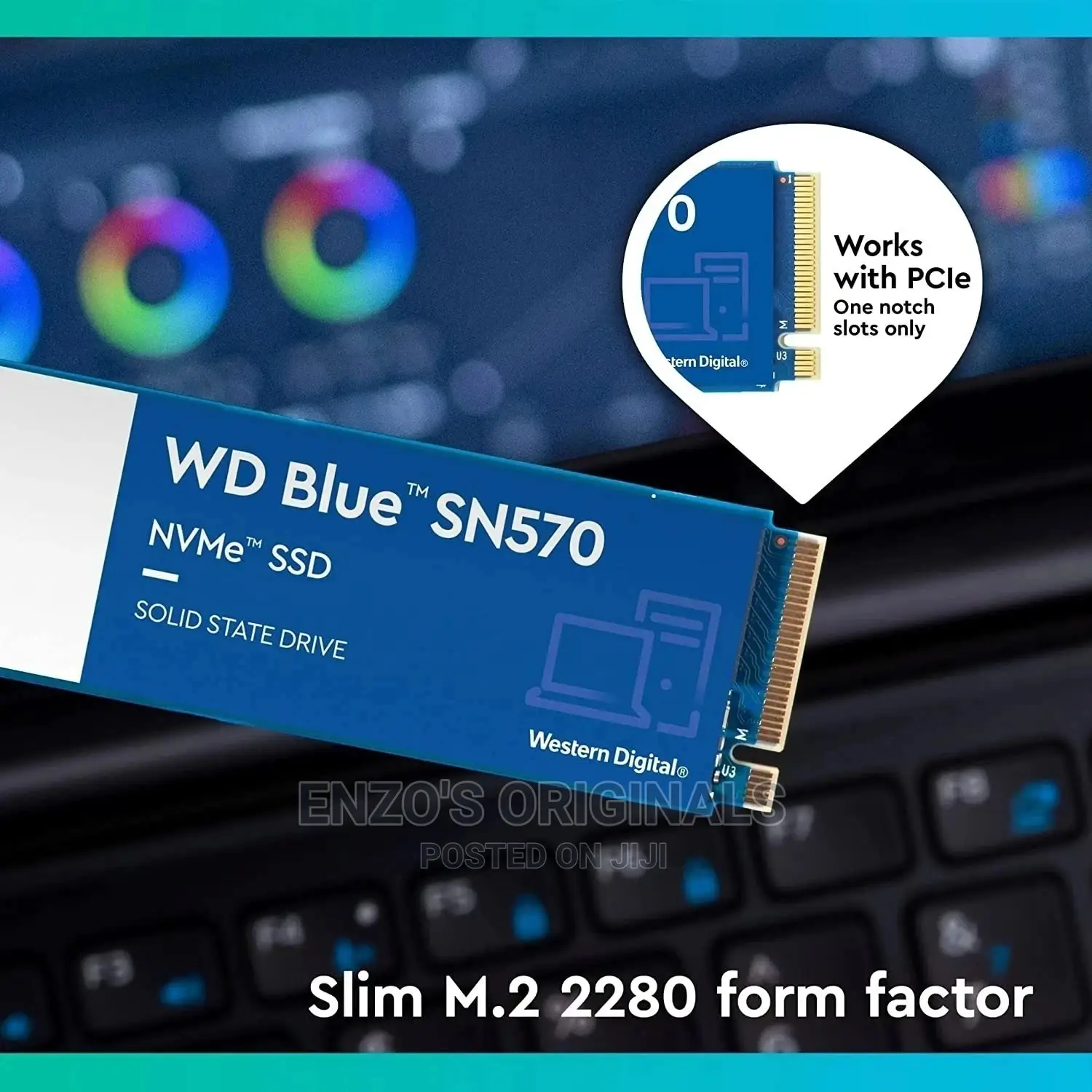 1tb Wd Blue Sn570 Nvme M.2 Ssd Original