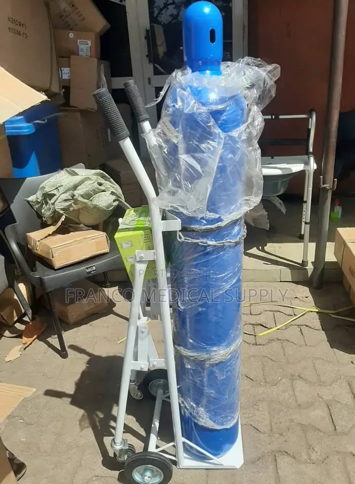 Oxygen Cylinder 40 L With Flowmeter and Trolley
