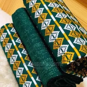 Latex Emerlad Green Kente for Traditional Wedding 2026