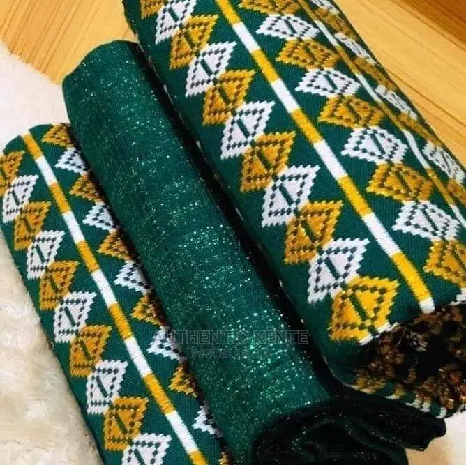 Latex Emerlad Green Kente for Traditional Wedding 2026