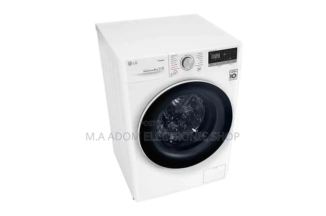Lg 9 Kg 1400 RPM Front Load Washing Machine, White