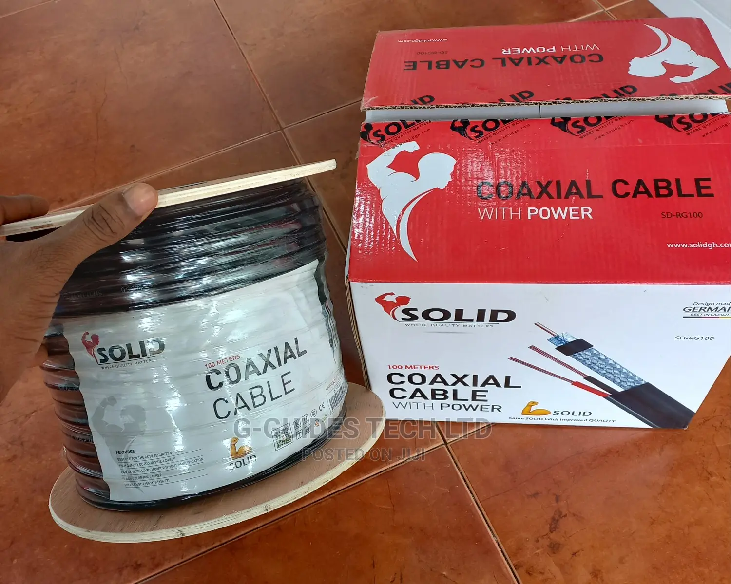 GHT Rg59 Coaxial Cable With Power Cable 100m