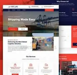 Shipping Website Design
