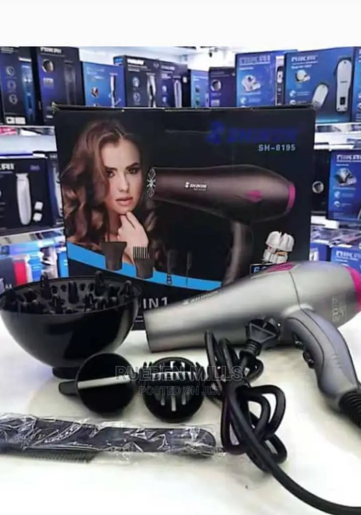 6000w Shinon 5 in 1 Heavy Duty Professional Hair Dryer