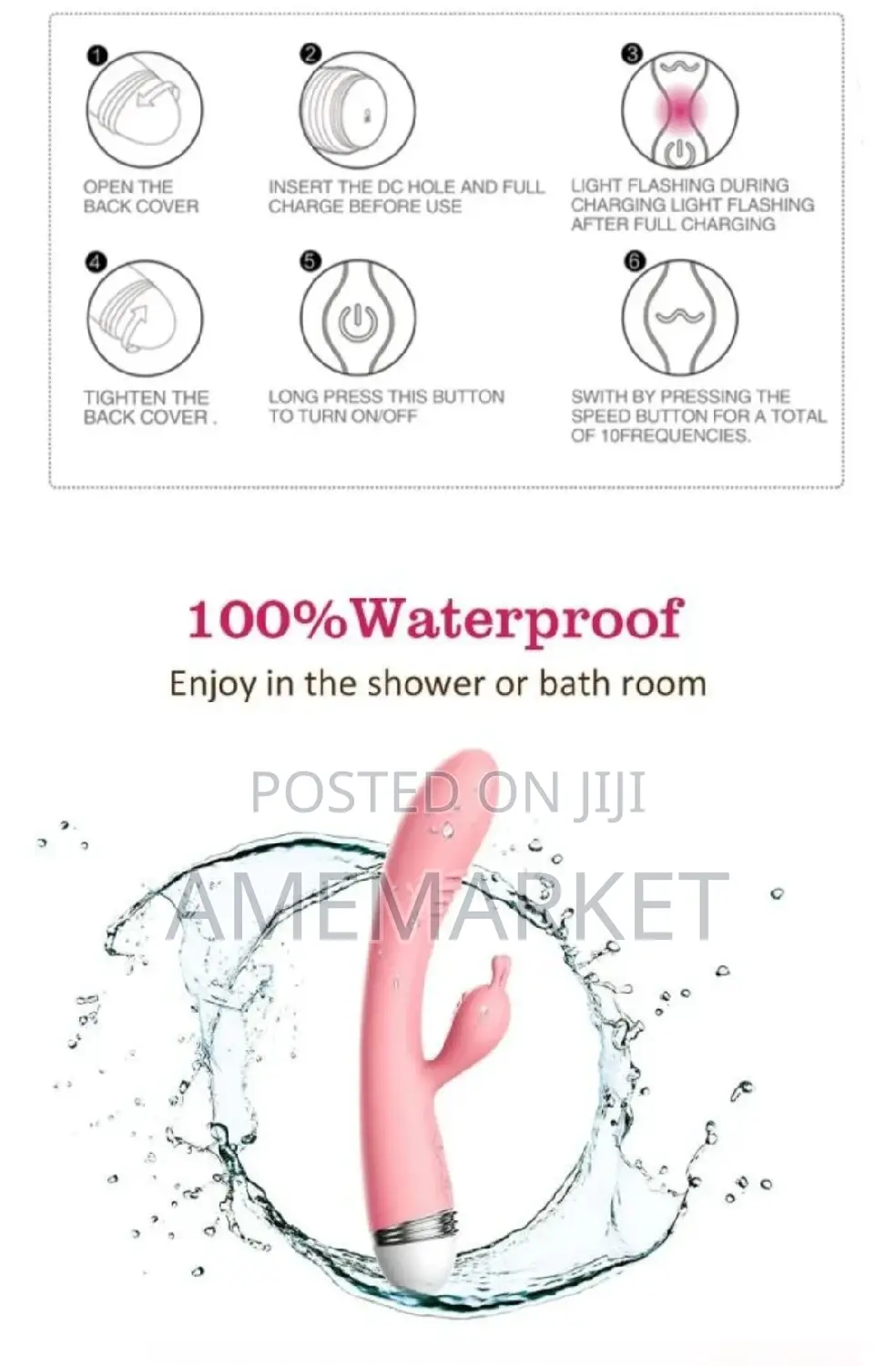 G Spot Rabbit Vibrator. Women Dildo Clitoris - Battery Use