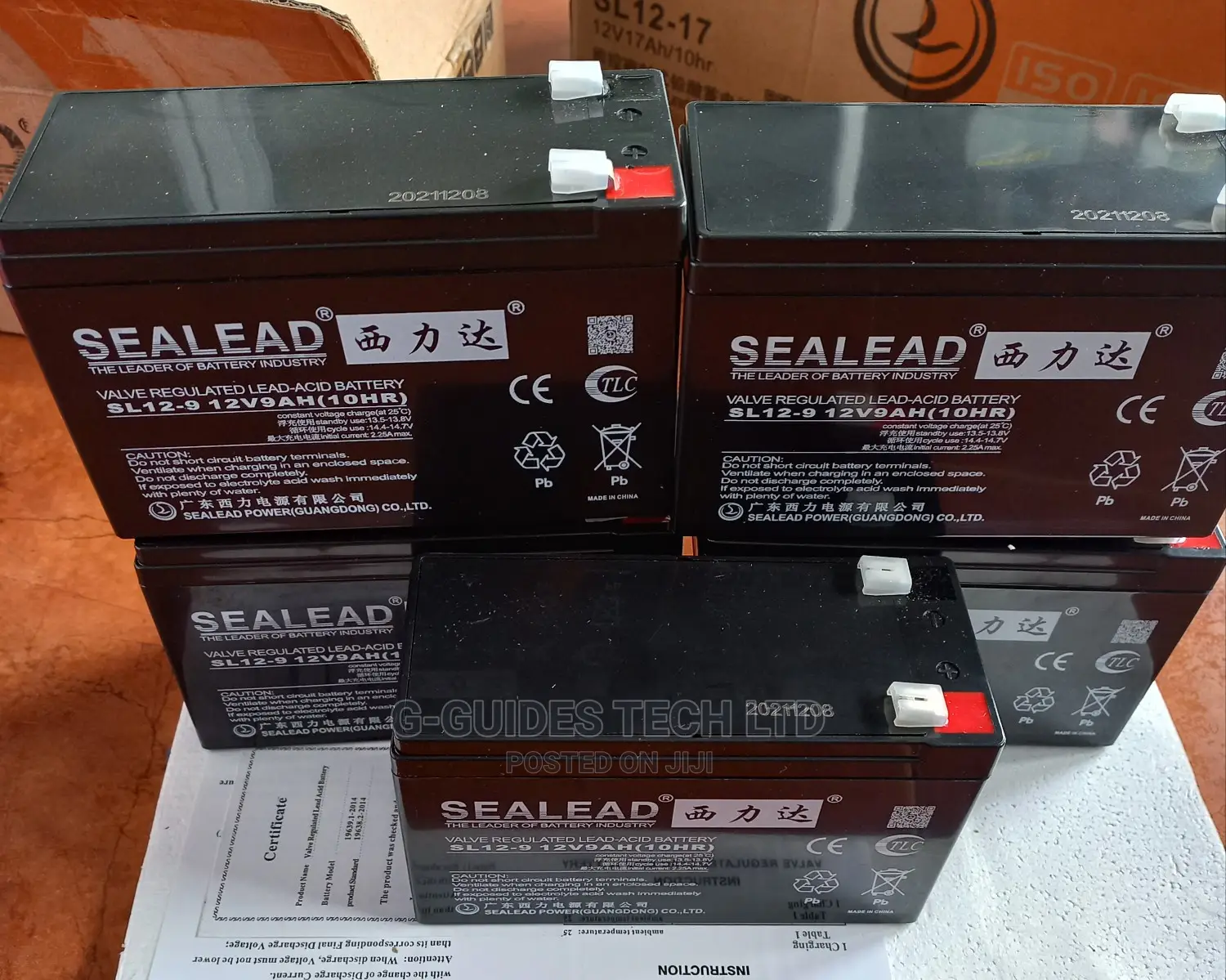 Sealead 12v 9ah Ups Battery, 12v-9ah Valve Regulated Lead-acid Battery
