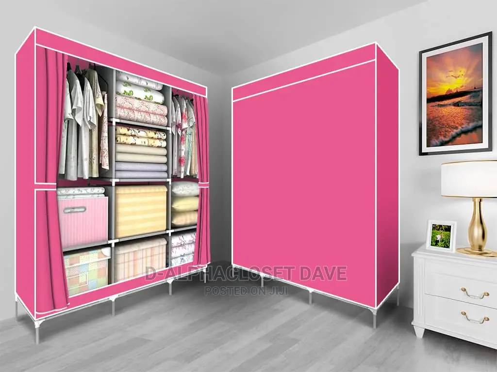 3in1 Portable Wardrobe, Pink