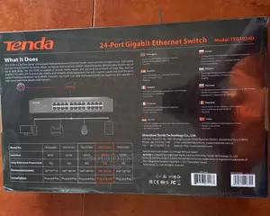 Tenda 24port Gigabit Switch, 24-Port Gigabit Ethernet Switch
