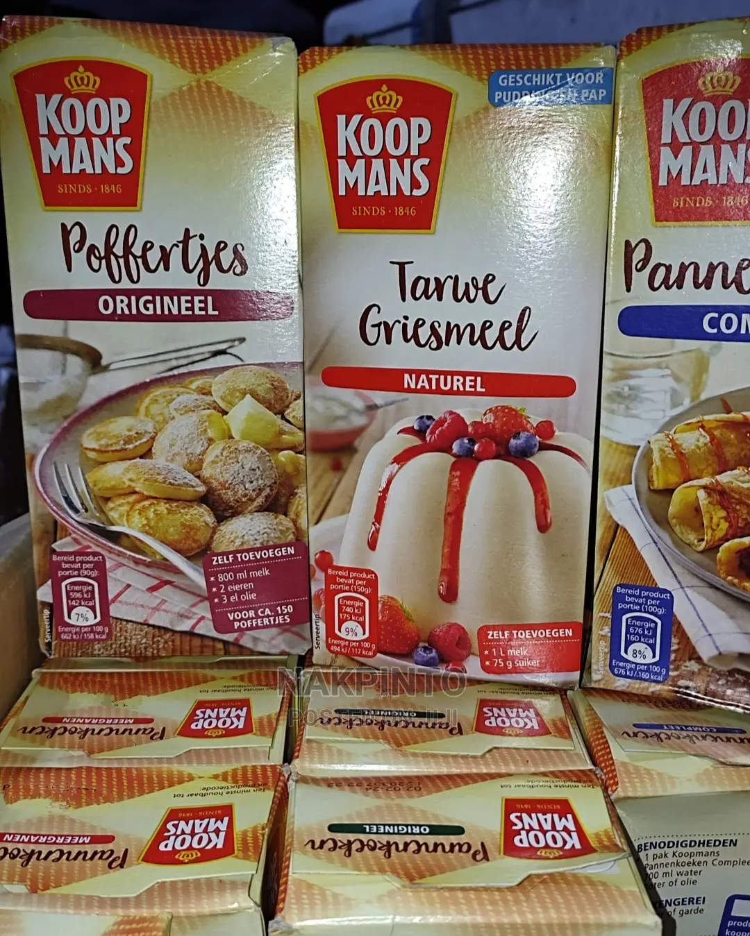 Custard, Griesmeel (Wheat Semolina), Pancake Mix