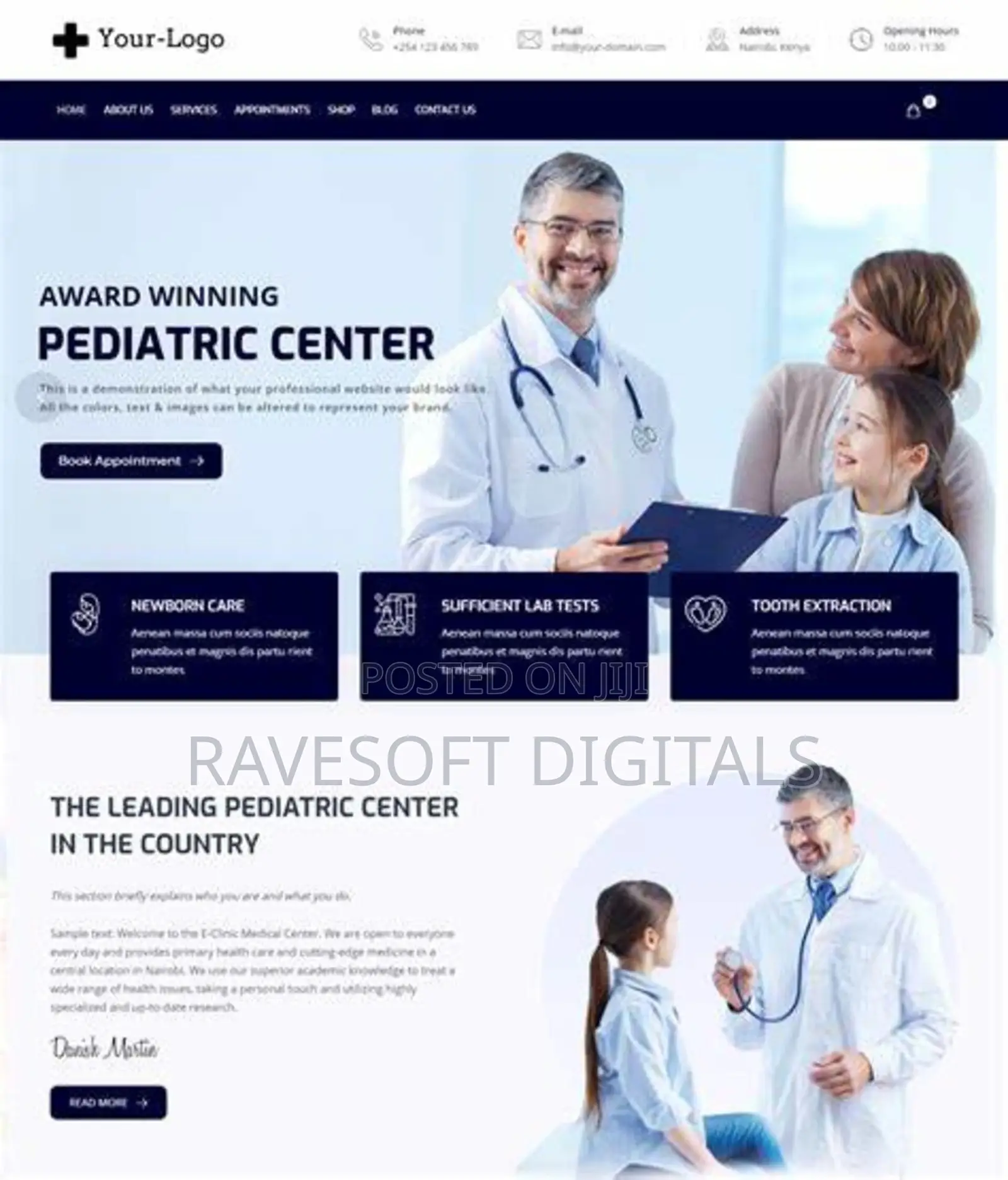 Hospital / Clinic Website Design