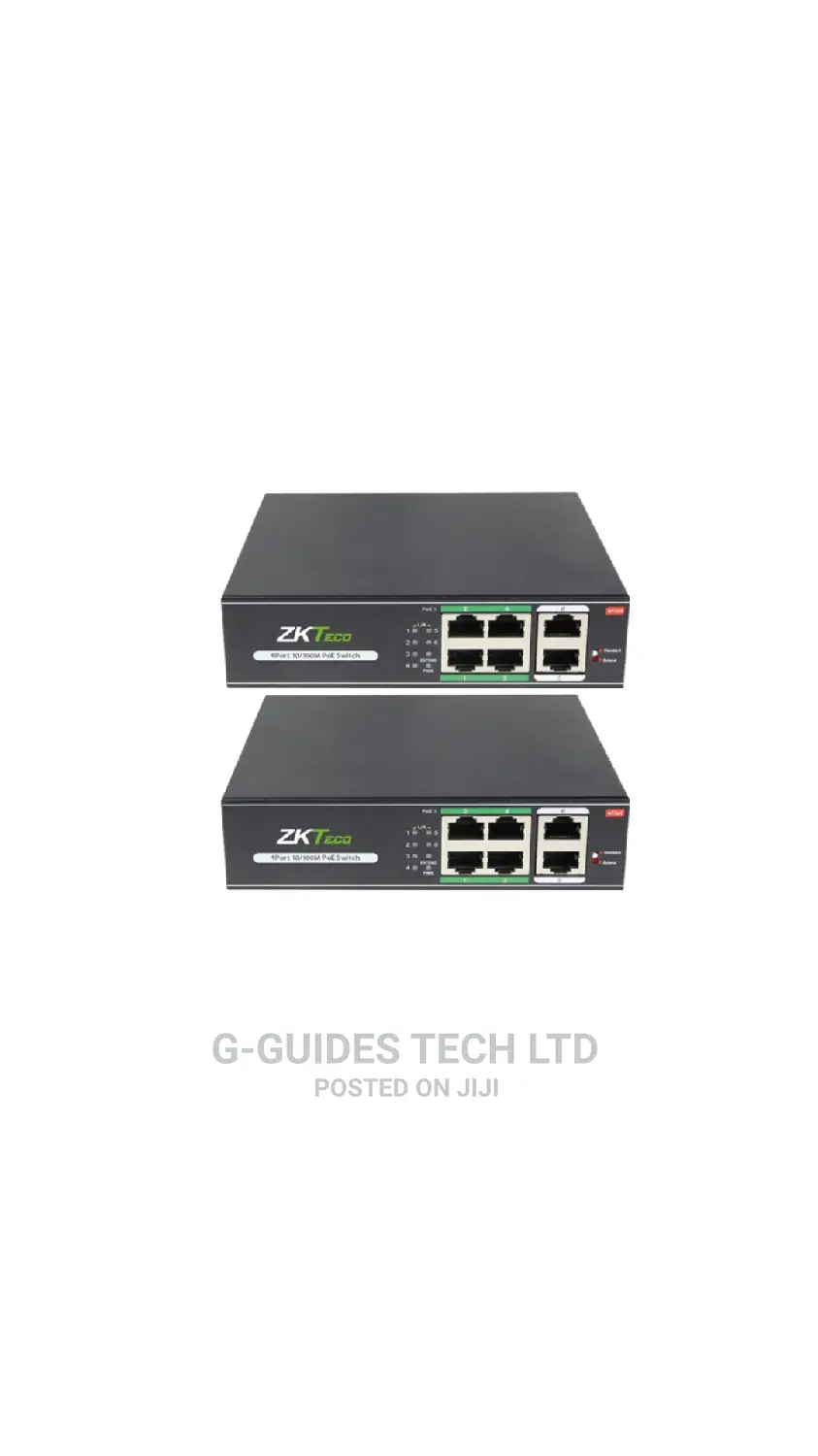 Zkteco 4-Port Poe Switch (Transmission Distance 250 Meters)
