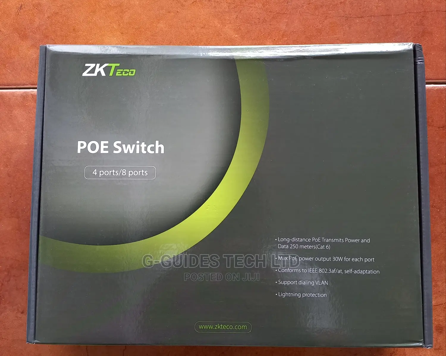 Zkteco 8-Port Poe Switch (Transmission Distance 250 Meters)