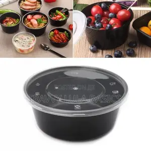 Microwave Black Oval 1000ml