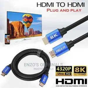 Hdmi 2.1 Cable at 120hz at 60hz 48gbps HDCP2.2 10ft or 3M