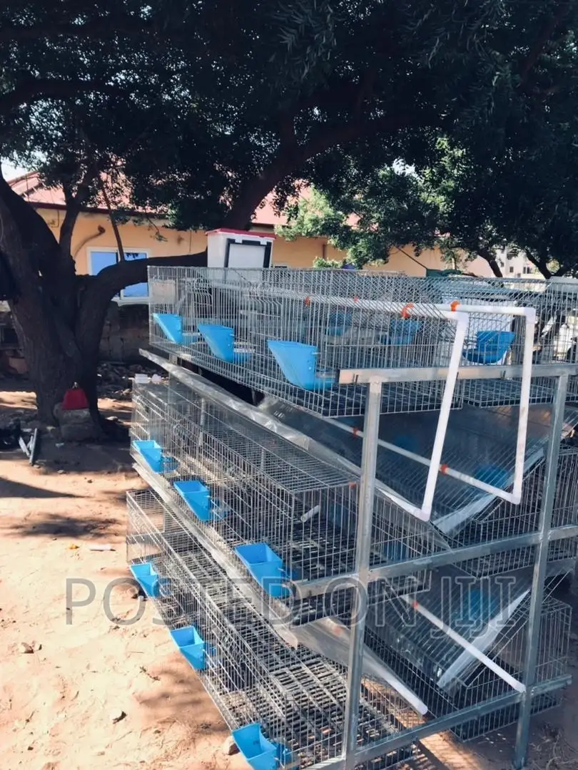 Galvanized Rabbit Cage