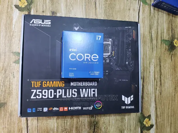 Intel Core I7 11700k Cpu Asus Z590 Plus Wifi Motherboard for sale