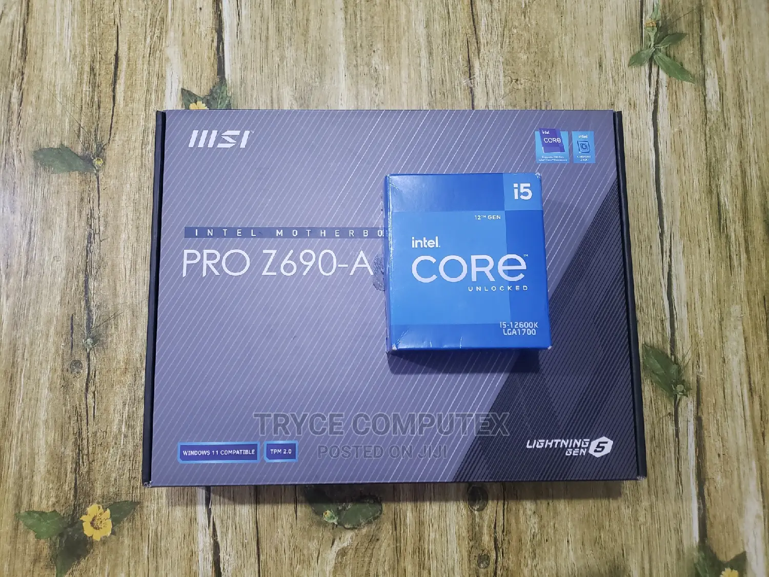 Intel I5 12600k Cpu Msi Z690 Pro Wifi Motherboard Combo