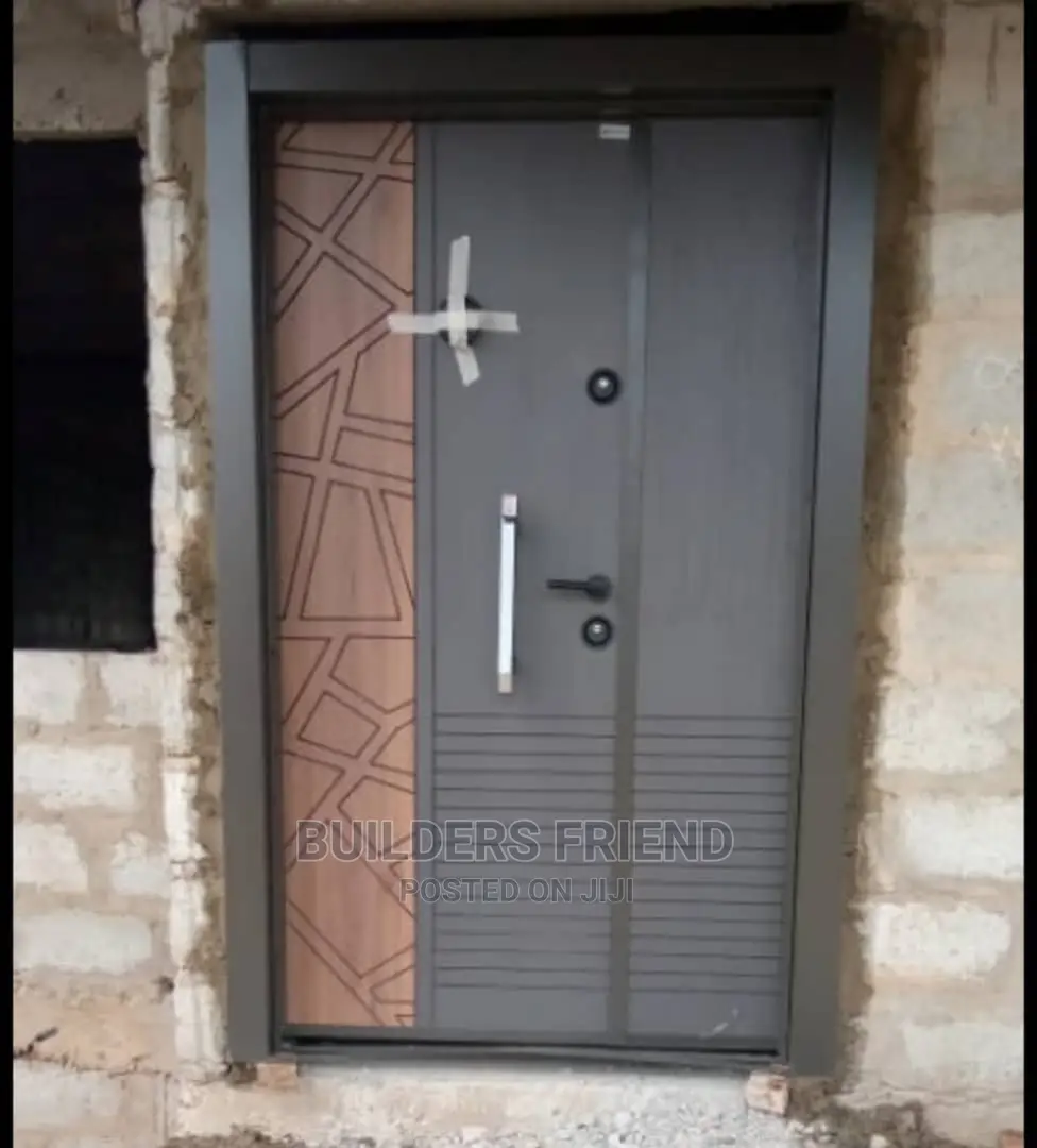 Luxury One and Half Turkey Main Entrance Security Door Set