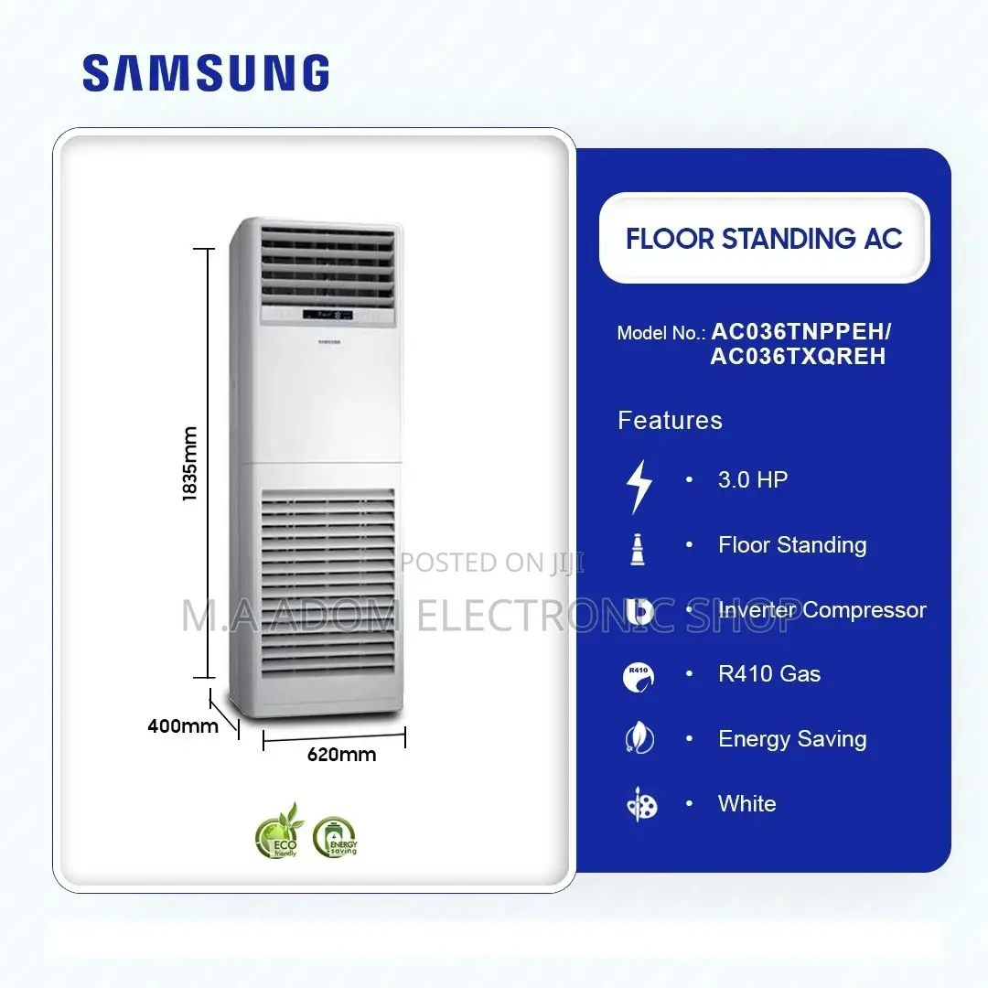 Samsung 3.0 HP Floor Standing AC With R410 Gas