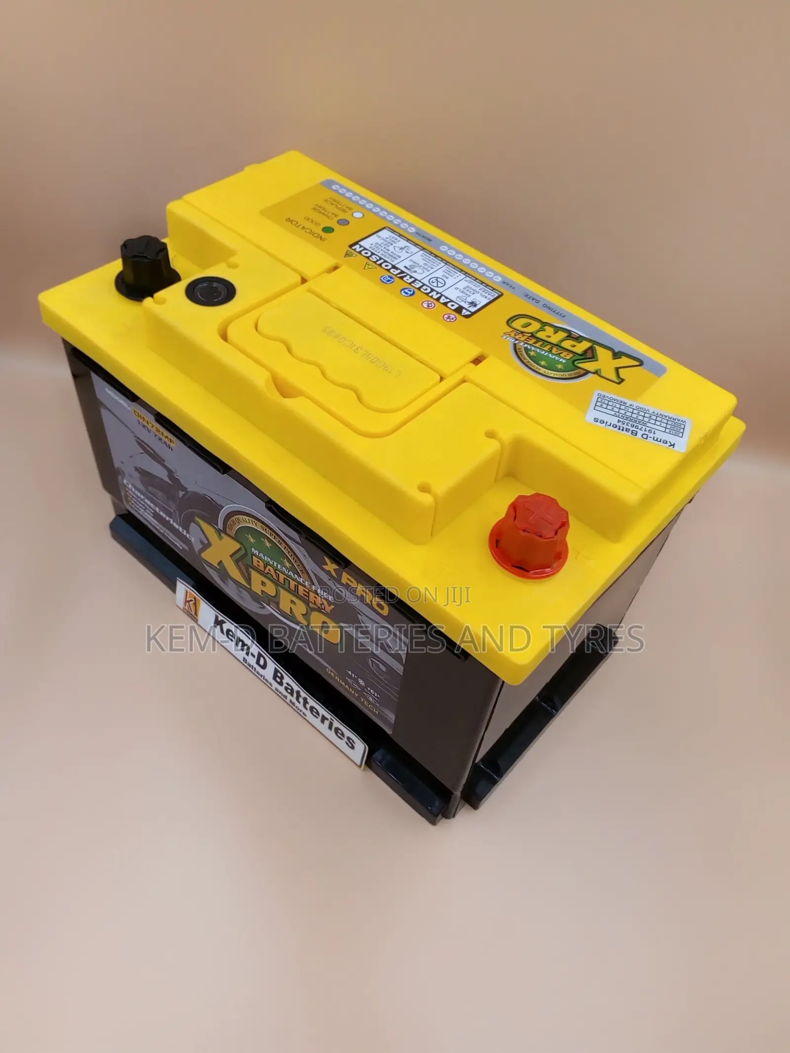 15 Plates Xpro Car Battery With Free Delivery