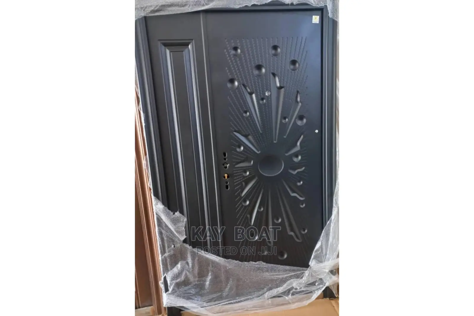 Strong Decent Black Door With All Accessories Available